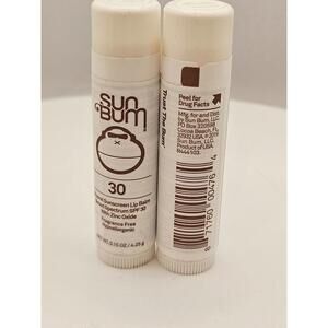 2X SUN BUM SPF30 MINERAL SUNSCREEN LIP BALM WITH ZINC| 0.15OZ | NEW